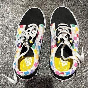 Vans Colorful Checkered Lace-Up Sneakers